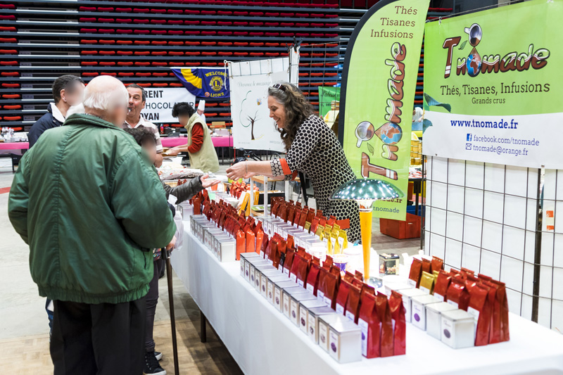 Vente des thés TNomade sur les marchés